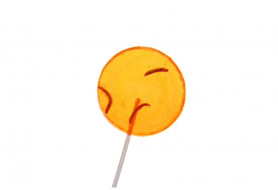 Orange Mealworms Lollipop